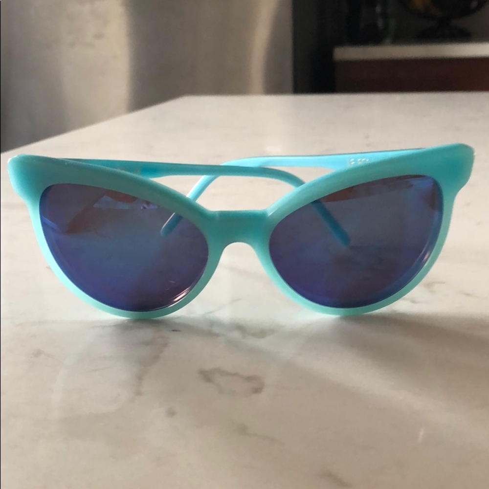 Wildfox Blue Flare Wing Sunglasses